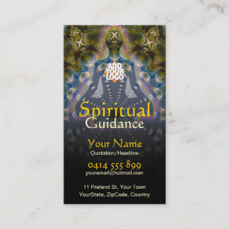 Yoga Fraktal Spirituelle Beratung Holistisch Visitenkarte