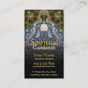 Yoga Fraktal Spirituelle Führung Holistisch Visitenkarte