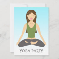 Yoga Frau in Lotus Pose Yoga Party