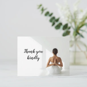 Yoga-Frau Postkarte
