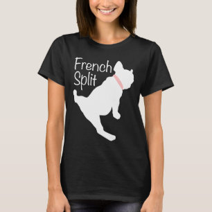 Yoga French Bulldog macht die Splits Frenchie Spli T-Shirt