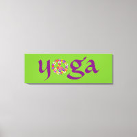 Yoga-Friedenszeichen-Blumen