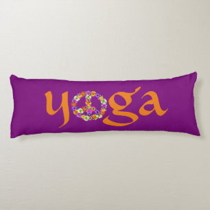 Yoga-Friedenszeichen-Blumen Seitenschläferkissen