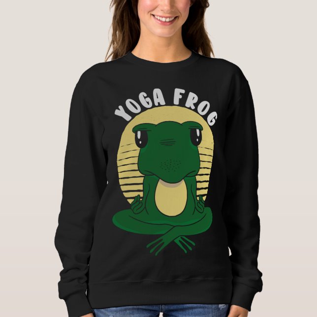 Yoga Frog 81 Sweatshirt (Vorderseite)