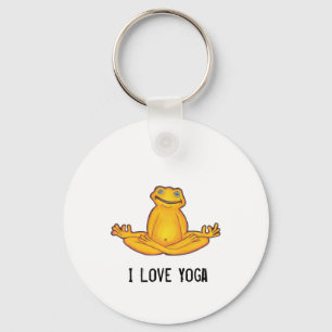 Yoga Frog - I Liebe Yoga, Schlüsselanhänger