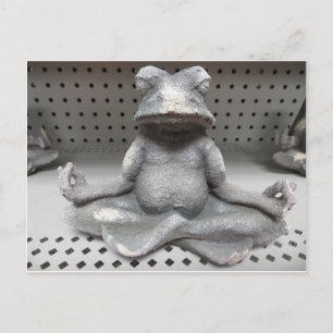 Yoga Frog Postkarte
