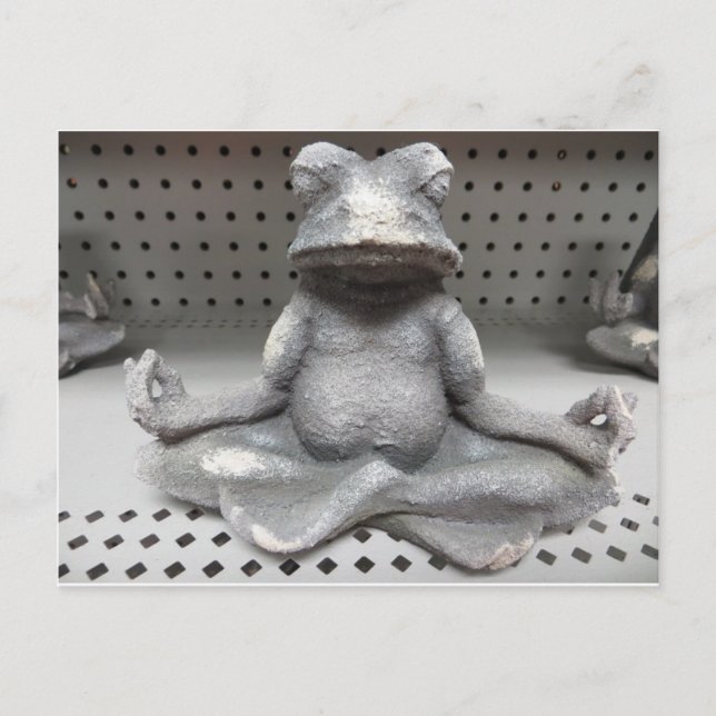 Yoga Frog Postkarte (Vorderseite)