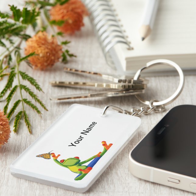 Yoga Frog Schlüsselanhänger (Vorderseite rechts)