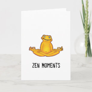 Yoga Frog - Zen Moments Grußkarte Karte