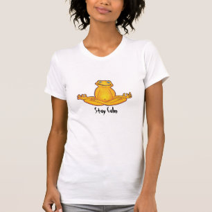 Yoga-Frosch - bleibe Sie ruhigen T - Shirt