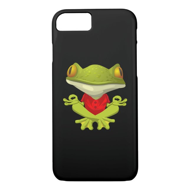 Yoga-Frosch iPhone 7 Fall Case-Mate iPhone Hülle (Rückseite)