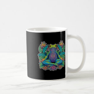Yoga-Frosch meditiert Zen-Pose Lance Stretch Kaffeetasse