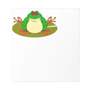 Yoga Frosch Notizblock