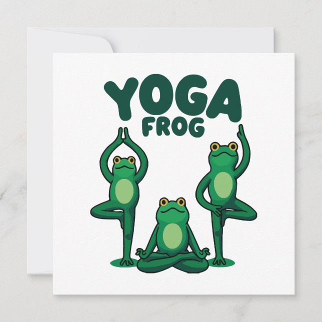 Yoga Frösche (Vorderseite)