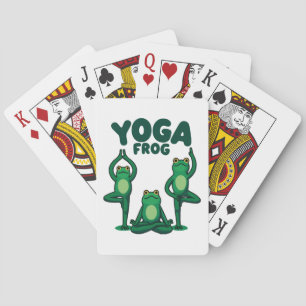 Yoga Frösche Spielkarten