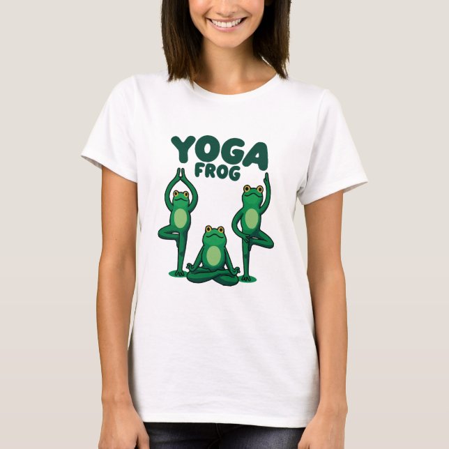 Yoga Frösche T-Shirt (Vorderseite)