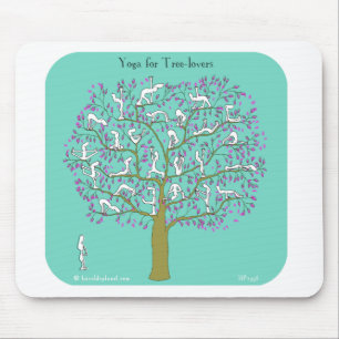 Yoga für Baumliebhaber Mousepad