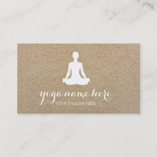 Yoga für elegante Meditation Om Logo Visitenkarte