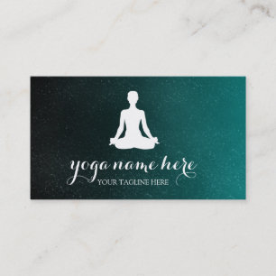 Yoga für elegante Meditation Om Logo Visitenkarte