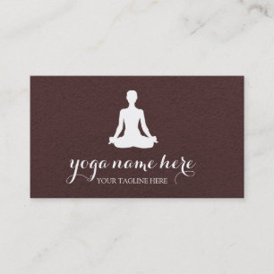Yoga für elegante Meditation Om Logo Visitenkarte