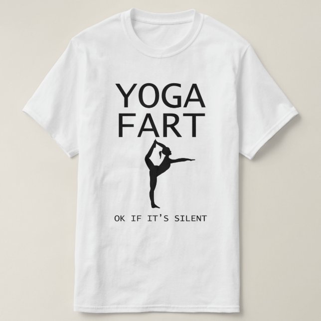 Yoga-Furz T-Shirt (Design vorne)