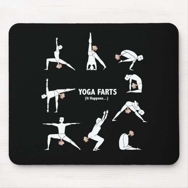 Yoga-Furzen Mousepad (Vorne)