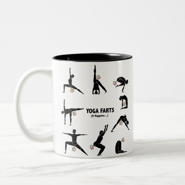Yoga-Furzen Zweifarbige Tasse (Links)