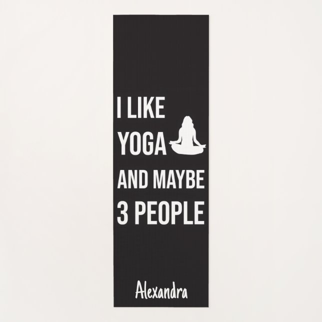 Yoga Gag Gifts Funny Yogi For Her Women Novelty Yogamatte (Vorderseite)