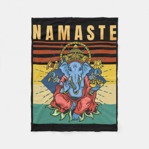 Yoga - Ganesha - Spirituelle Meditation - Namaste Fleecedecke