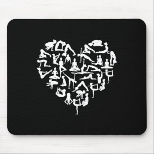 Yoga Gansha Namaste Herzposen Meditation Mousepad