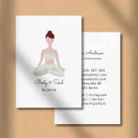 Yoga-Geschäftskarten Visitenkarte