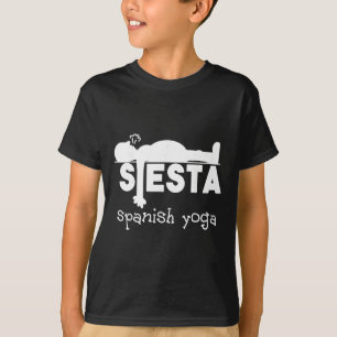 Yoga-Geschenk und lustiger Schlafspaß spanische Si T-Shirt