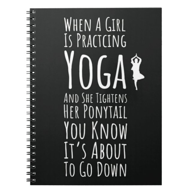 Yoga-Geschenke für Frauen Zitat für ihre Typografi Notizblock (Vorderseite)