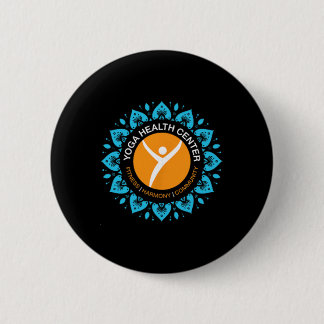 Yoga-Gesundheitszentrum Liebeswort-Cloud-Design Button