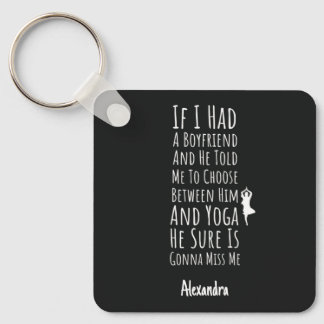 Yoga Gifts For Girls Yogi Funny Personalized Schlüsselanhänger