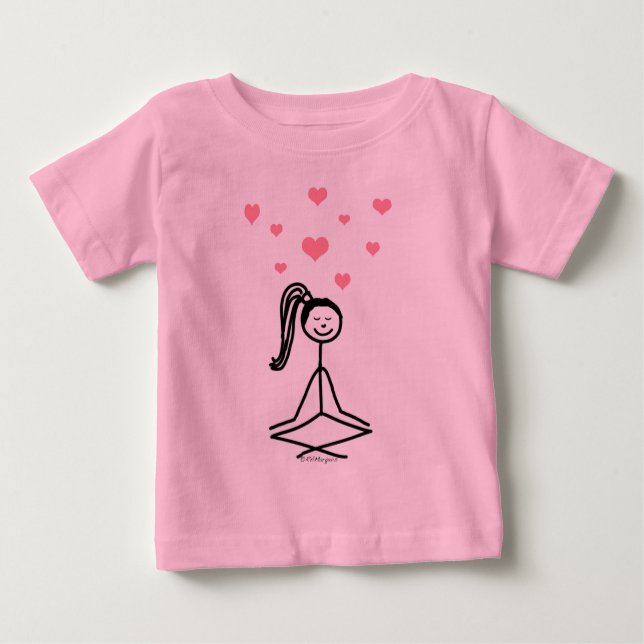 Yoga Girl Baby T-shirt (Vorderseite)