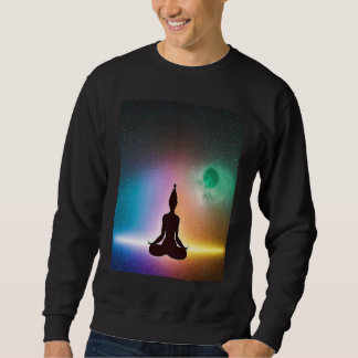 Yoga Girl Female Sun Salutation Meditation Chakra  Sweatshirt