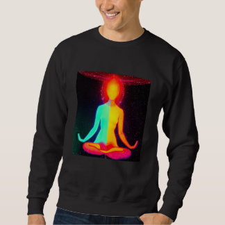 Yoga Girl Female Sun Salutation Meditation Chakra  Sweatshirt
