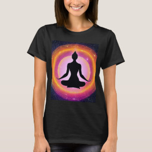 Yoga Girl Female Sun Salutation Meditation Chakra T-Shirt
