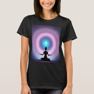 Yoga Girl Female Sun Salutation Meditation Chakra T-Shirt