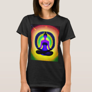 Yoga Girl Female Sun Salutation Meditation Chakra T-Shirt