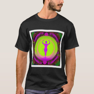 Yoga Girl Female Sun Salutation Meditation Chakra T-Shirt