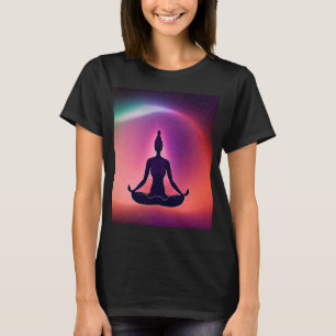 Yoga Girl Female Sun Salutation Meditation Chakra T-Shirt