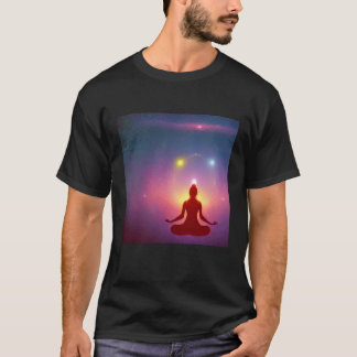 Yoga Girl Female Sun Salutation Meditation Chakra T-Shirt