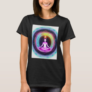 Yoga Girl Female Sun Salutation Meditation Chakra T-Shirt