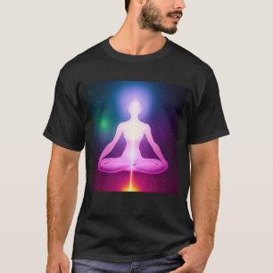Yoga Girl Female Sun Salutation Meditation Chakra T-Shirt