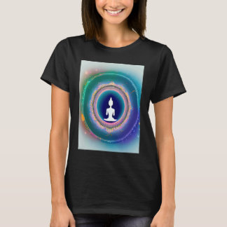 Yoga Girl Female Sun Salutation Meditation Chakra  T-Shirt