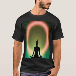 Yoga Girl Female Sun Salutation Meditation Chakra T-Shirt