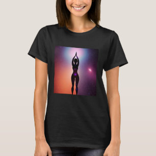 Yoga Girl Female Sun Salutation Meditation Chakra T-Shirt