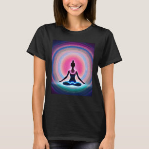 Yoga Girl Female Sun Salutation Meditation Chakra T-Shirt